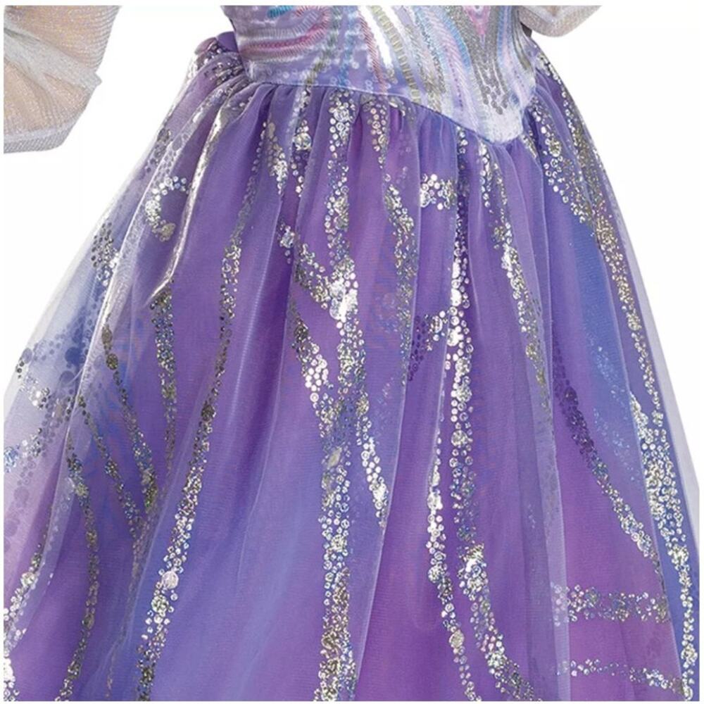 Girls Wicked Glinda Upland "For Good" Deluxe Halloween Costume Size 3T-4T - Picture 3 of 6
